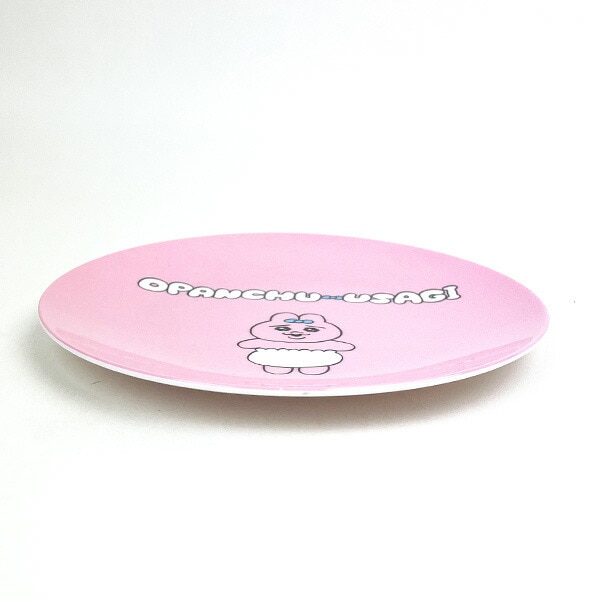 おぱんちゅうさぎ 薄肉メラミンプレート キッチン用品 ピンク