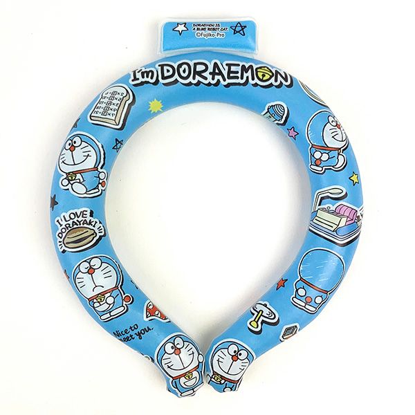 ドラえもん 涼感リング(M) I’ｍDORAEMON ブルー 暑さ・熱中症対策グッズ