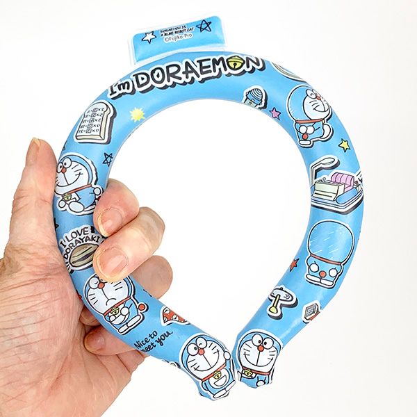 ドラえもん 涼感リング(M) I’ｍDORAEMON ブルー 暑さ・熱中症対策グッズ