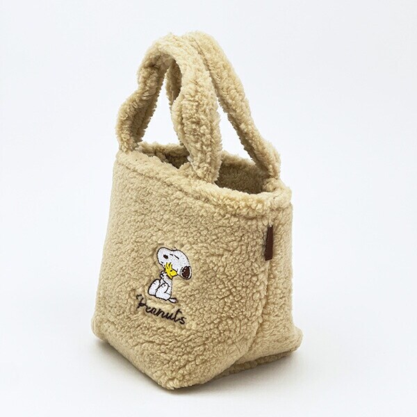 スヌーピー ボア生地 保温・保冷ジャー用ランチバッグ SNOOPY