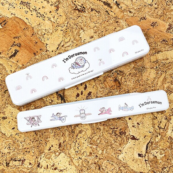 ドラえもん お空さんぽ 抗菌音の鳴らない箸・箸箱セット  ランチ 日本製