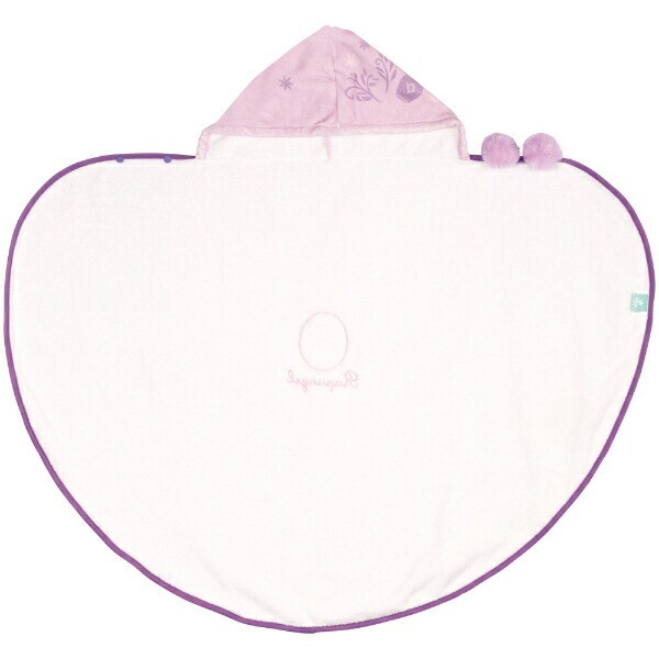 ディズニープリンセス ラプンツェル 吸水速乾フード付き バスポンチョ バスタオル キッズ Disney