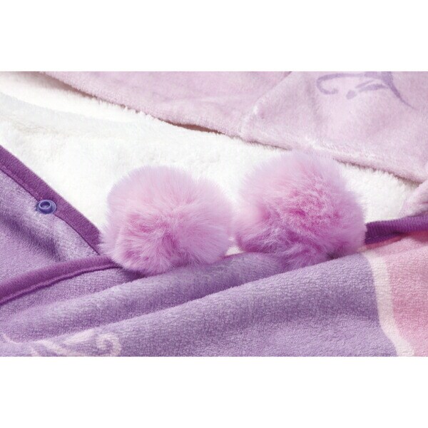 ディズニープリンセス ラプンツェル 吸水速乾フード付き バスポンチョ バスタオル キッズ Disney