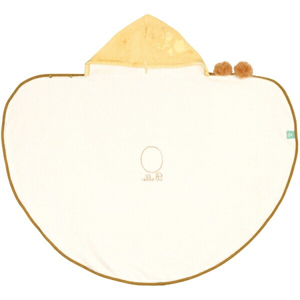 ディズニープリンセス ベル 吸水速乾フード付き バスポンチョ バスタオル キッズ Disney