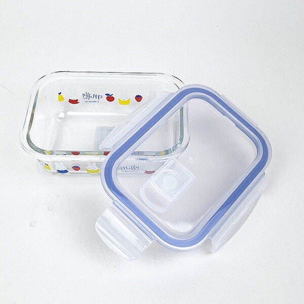 ミッフィー miffy 耐熱ガラス製4点ロック 保存容器 キッチン用品
