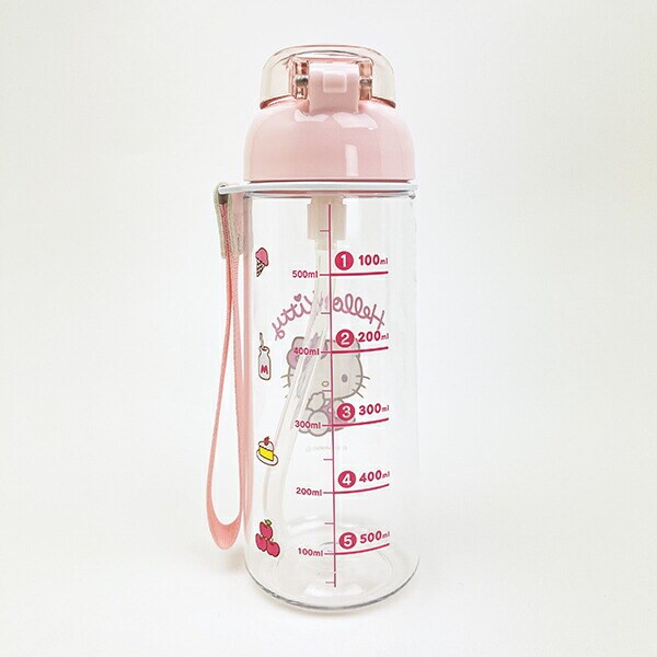 サンリオ ハローキティ ワンプッシュストローボトル 水筒 ランチ Sanrio