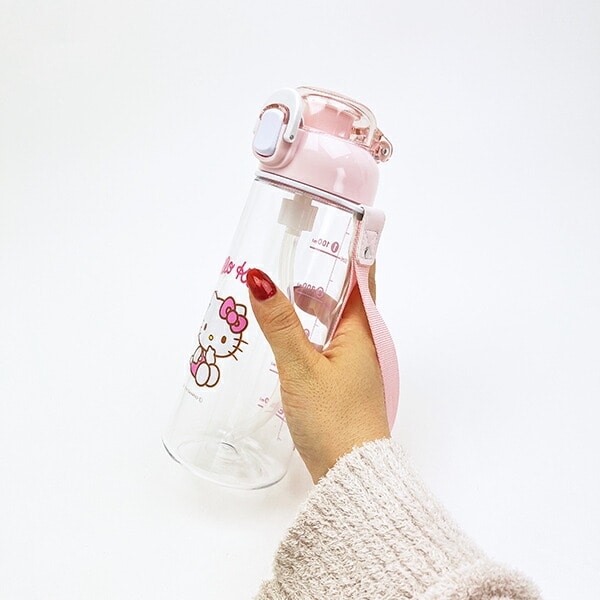サンリオ ハローキティ ワンプッシュストローボトル 水筒 ランチ Sanrio