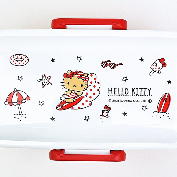 サンリオ 日焼け キティ ふわっと2段弁当箱 ランチ 日本製 Sanrio
