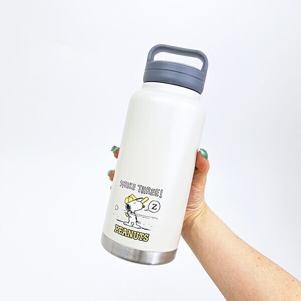 スヌーピー スクリューハンドルマグボトル(1000ml) ベースボール 水筒 ランチ SNOOPY