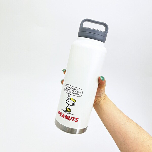 スヌーピー スクリューハンドルマグボトル(1200ml) ベースボール 水筒 ランチ SNOOPY