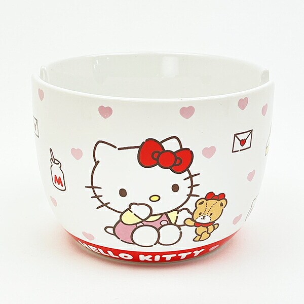サンリオ ハローキティ 陶器製ボウル箸セット いつもいっしょのお友だちシリーズ Sanrio