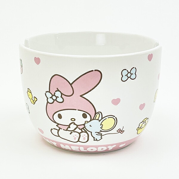 サンリオ マイメロディ 陶器製ボウル箸セット いつもいっしょのお友だちシリーズ Sanrio