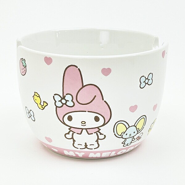 サンリオ マイメロディ 陶器製ボウル箸セット いつもいっしょのお友だちシリーズ Sanrio
