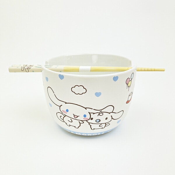 サンリオ シナモロール 陶器製ボウル箸セット いつもいっしょのお友だちシリーズ シナモン Sanrio