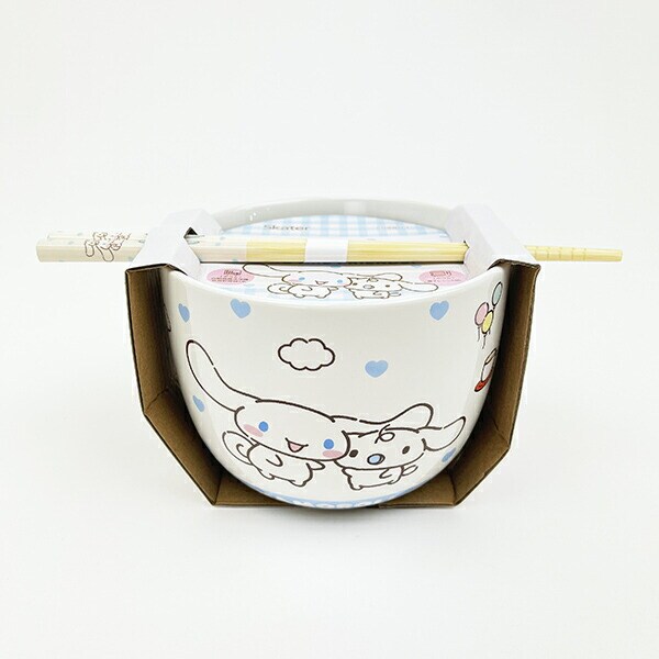 サンリオ シナモロール 陶器製ボウル箸セット いつもいっしょのお友だちシリーズ シナモン Sanrio