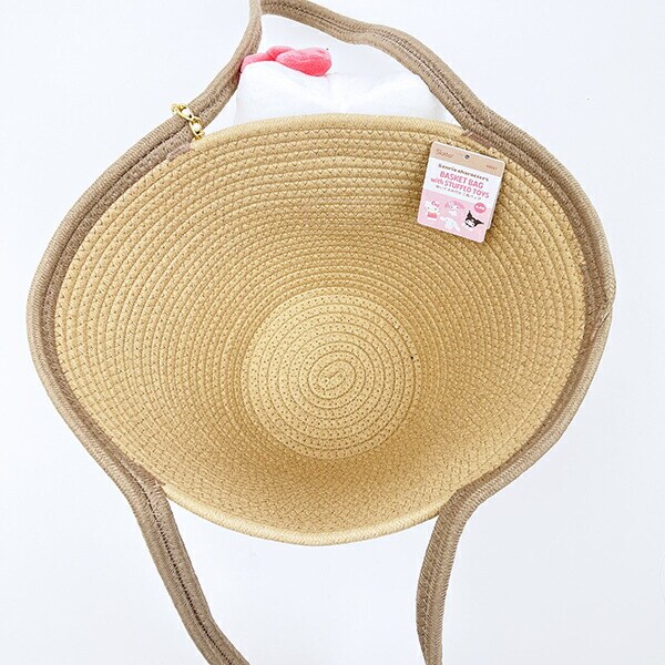 サンリオ ハローキティ ぬいぐるみ付かご風バッグ かごバッグ Sanrio