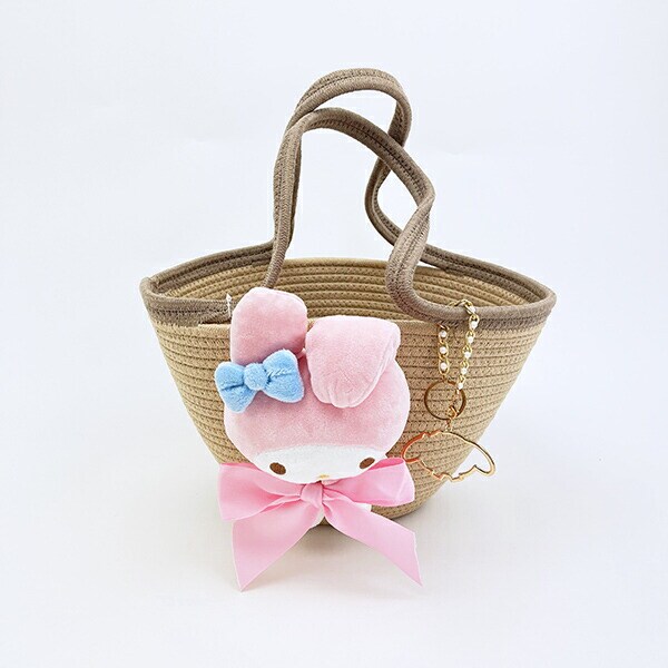 サンリオ マイメロディ ぬいぐるみ付かご風バッグ かごバッグ Sanrio