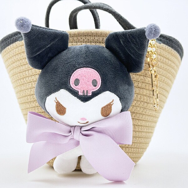 サンリオ クロミ ぬいぐるみ付かご風バッグ かごバッグ Sanrio