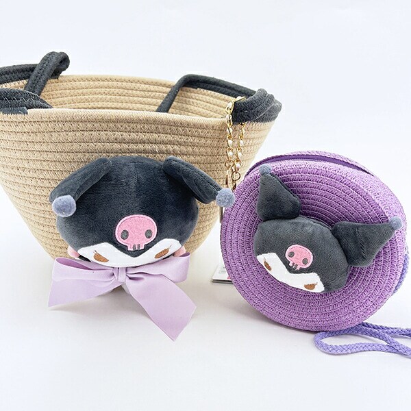 サンリオ クロミ ぬいぐるみ付かご風バッグ かごバッグ Sanrio