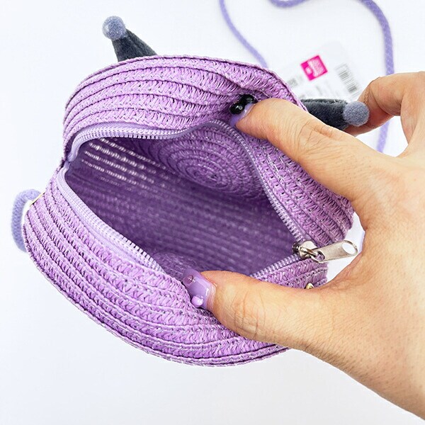 サンリオ クロミ ストロー素材ラウンド製ショルダーバッグ かごバッグ Sanrio