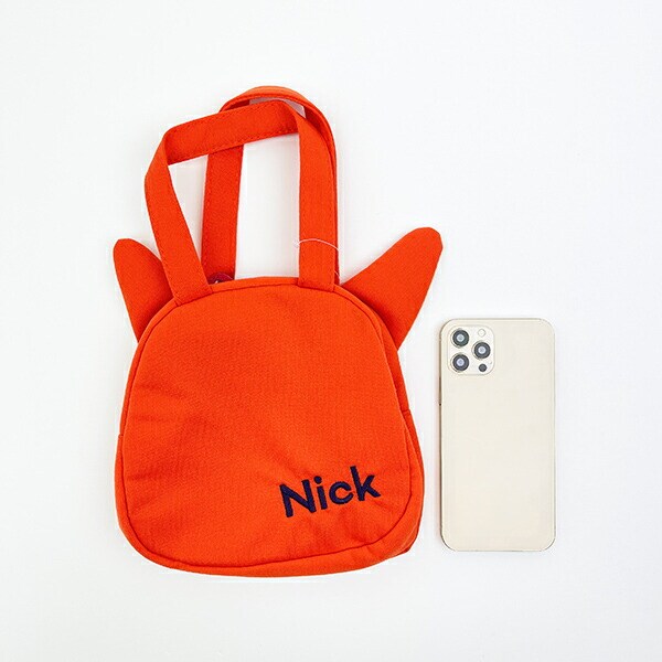 ディズニー ズートピア ニック スエット素材ダイカットバッグ オレンジ  Disney