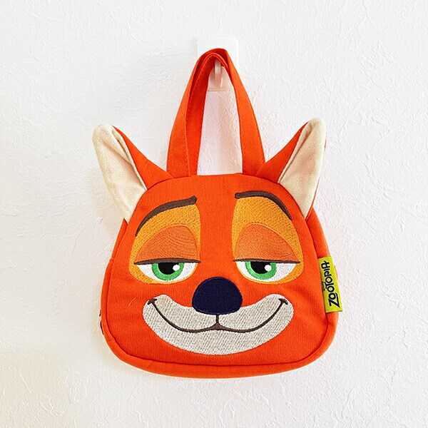 ディズニー ズートピア ニック スエット素材ダイカットバッグ オレンジ  Disney