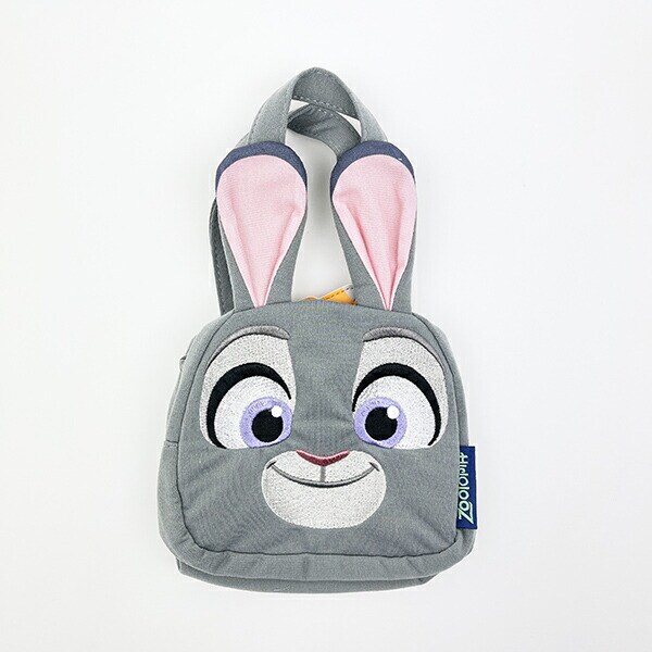 ディズニー ズートピア ジュディ スエット素材ダイカットバッグ グレー  Disney