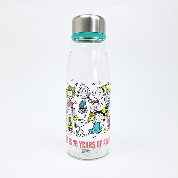 スヌーピー スタイリッシュブローボトル グリーン ランチ 水筒 PEANUTS 75th Anniversary SNOOPY
