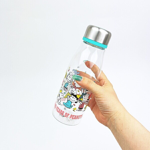スヌーピー スタイリッシュブローボトル グリーン ランチ 水筒 PEANUTS 75th Anniversary SNOOPY