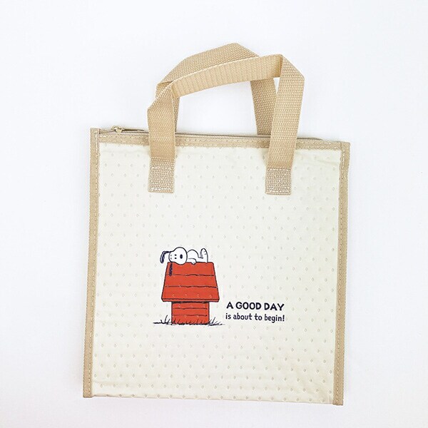 スヌーピー 不織布ランチトートバッグ Goodday SNOOPY