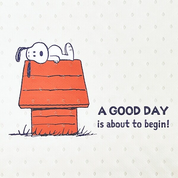 スヌーピー 不織布ランチトートバッグ Goodday SNOOPY