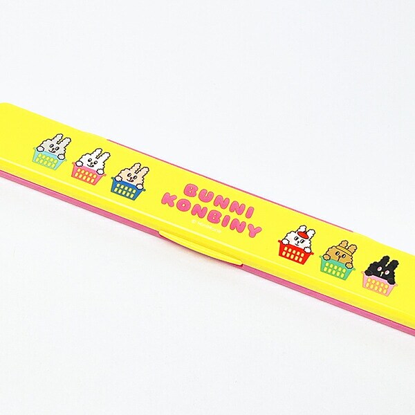 バニーコンビニ 抗菌 食洗機対応 音の鳴らない箸・箸箱セット ランチ 日本製