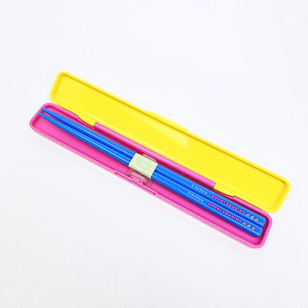 バニーコンビニ 抗菌 食洗機対応 音の鳴らない箸・箸箱セット ランチ 日本製