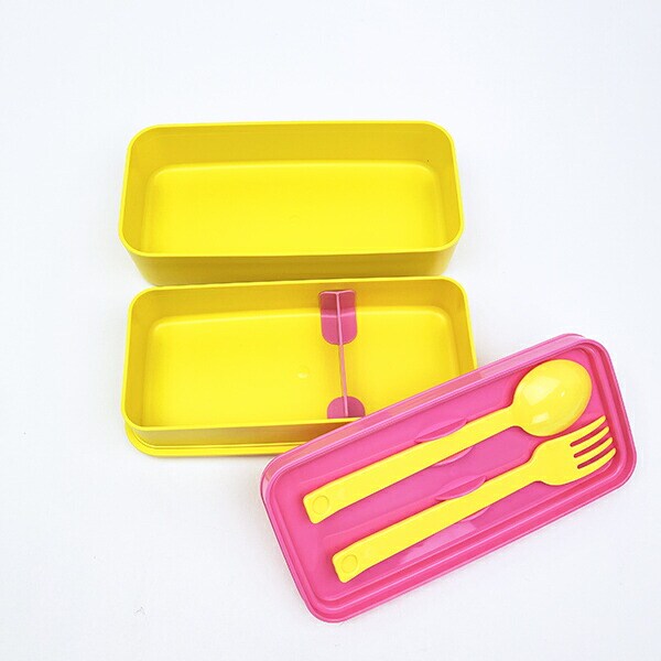 バニーコンビニ カトラリー付ランチボックス 2段 (1000ml) 弁当箱 日本製