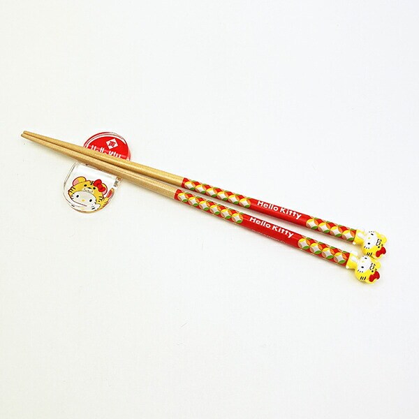 サンリオ ハローキティ 『寅』 マスコット付き 箸・箸置き 干支シリーズ Sanrio