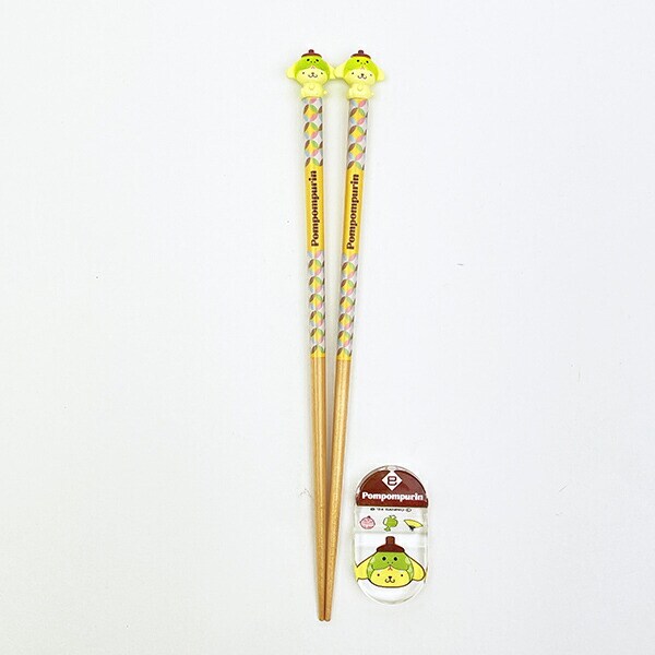 サンリオ ポムポムプリン 『巳』 マスコット付き 箸・箸置き 干支シリーズ Sanrio