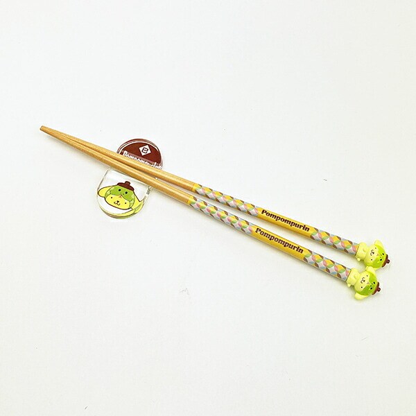 サンリオ ポムポムプリン 『巳』 マスコット付き 箸・箸置き 干支シリーズ Sanrio