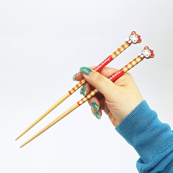 サンリオ ハローキティ 『申』 マスコット付き 箸・箸置き 干支シリーズ Sanrio