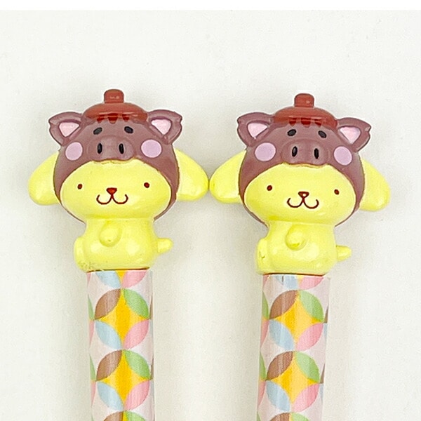 サンリオ ポムポムプリン 『亥』 マスコット付き 箸・箸置き 干支シリーズ Sanrio