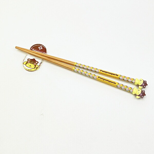 サンリオ ポムポムプリン 『亥』 マスコット付き 箸・箸置き 干支シリーズ Sanrio