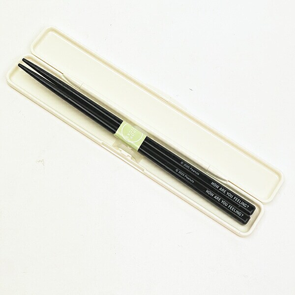 スヌーピー 抗菌 音のならない箸・箸箱セット ランチ PEANUTS 75th Anniversary SNOOPY 日本製