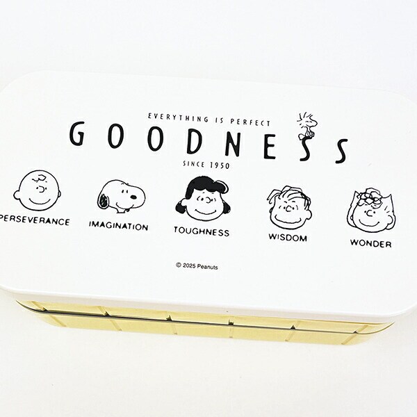 スヌーピー 抗菌 2段ランチボックス 弁当箱 PEANUTS 75th Anniversary SNOOPY 日本製