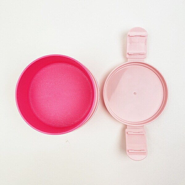 パワーパフガールズ 抗菌丸型ランチボックス2段(フォーク付) パワパフ 日本製