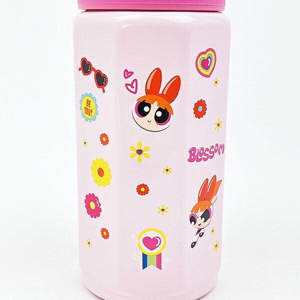 パワーパフガールズ 八角形ステンレスボトル 水筒 ランチ パワパフ