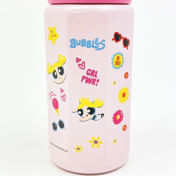 パワーパフガールズ 八角形ステンレスボトル 水筒 ランチ パワパフ
