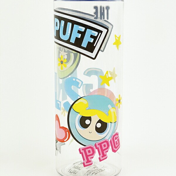 パワーパフガールズ シンプルデザインブローボトル 水筒 ランチ パワパフ