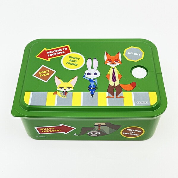ディズニー ズートピア 行楽ランチケース(M) グリーン ランチ 日本製 Disney