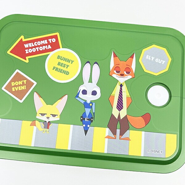 ディズニー ズートピア 行楽ランチケース(M) グリーン ランチ 日本製 Disney