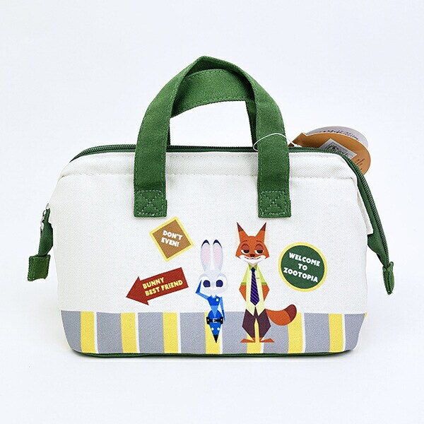 ディズニー ズートピア 帆布地 保冷 がま口 ランチバッグ Disney