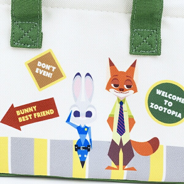 ディズニー ズートピア 帆布地 保冷 がま口 ランチバッグ Disney